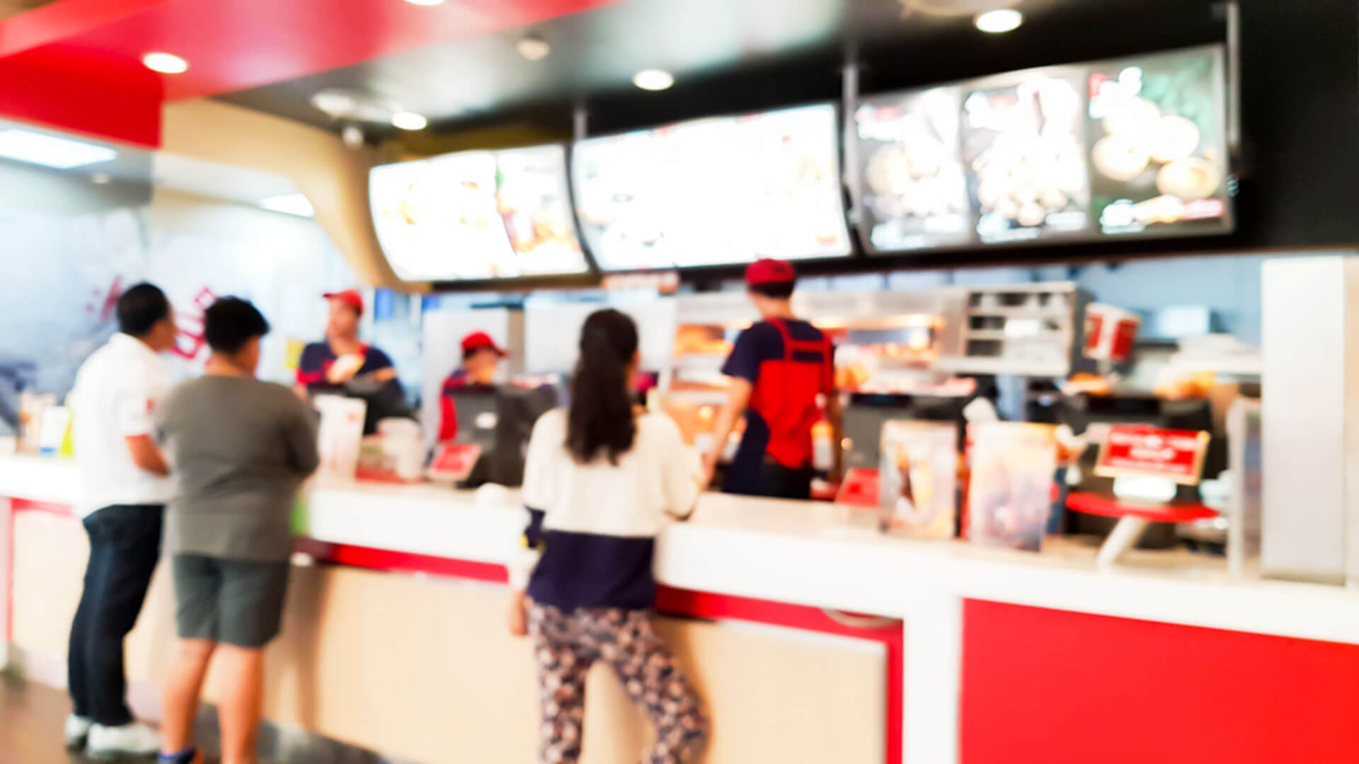 Customer at Milos counter